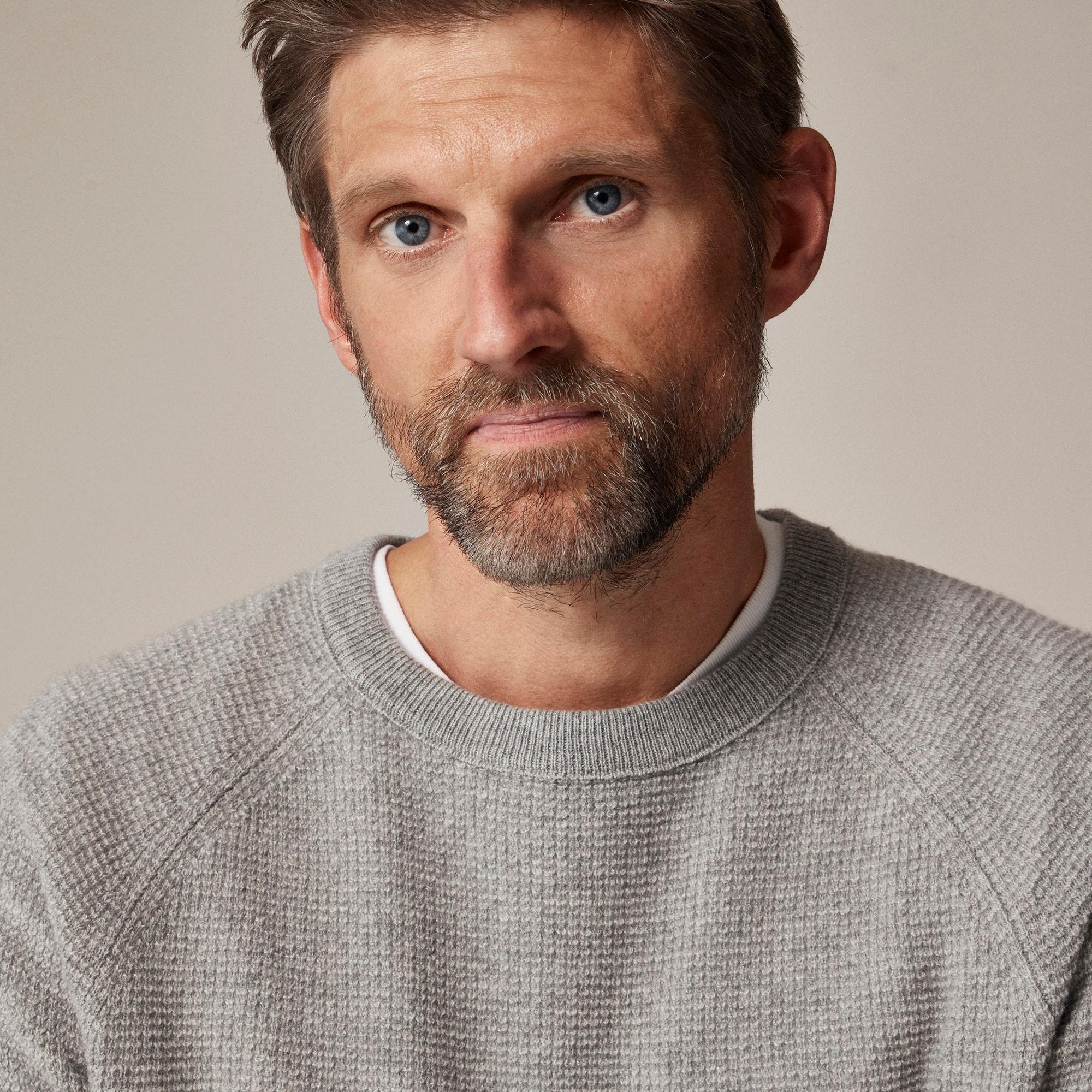 Cashmere waffle sweater Product Image