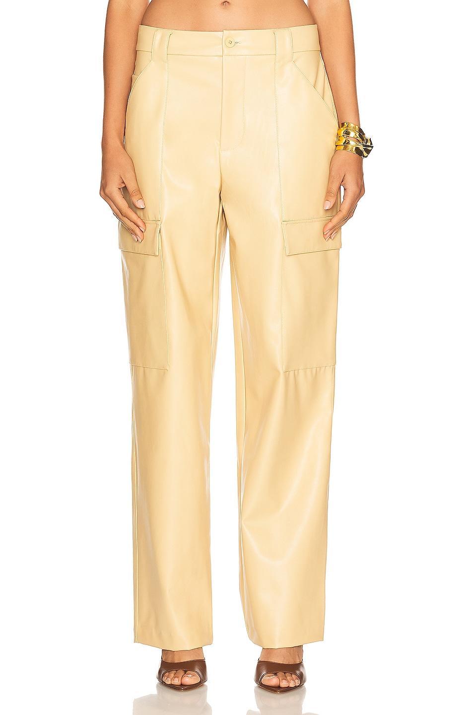 Waterbased Faux Leather Cargo Pant Helsa Product Image