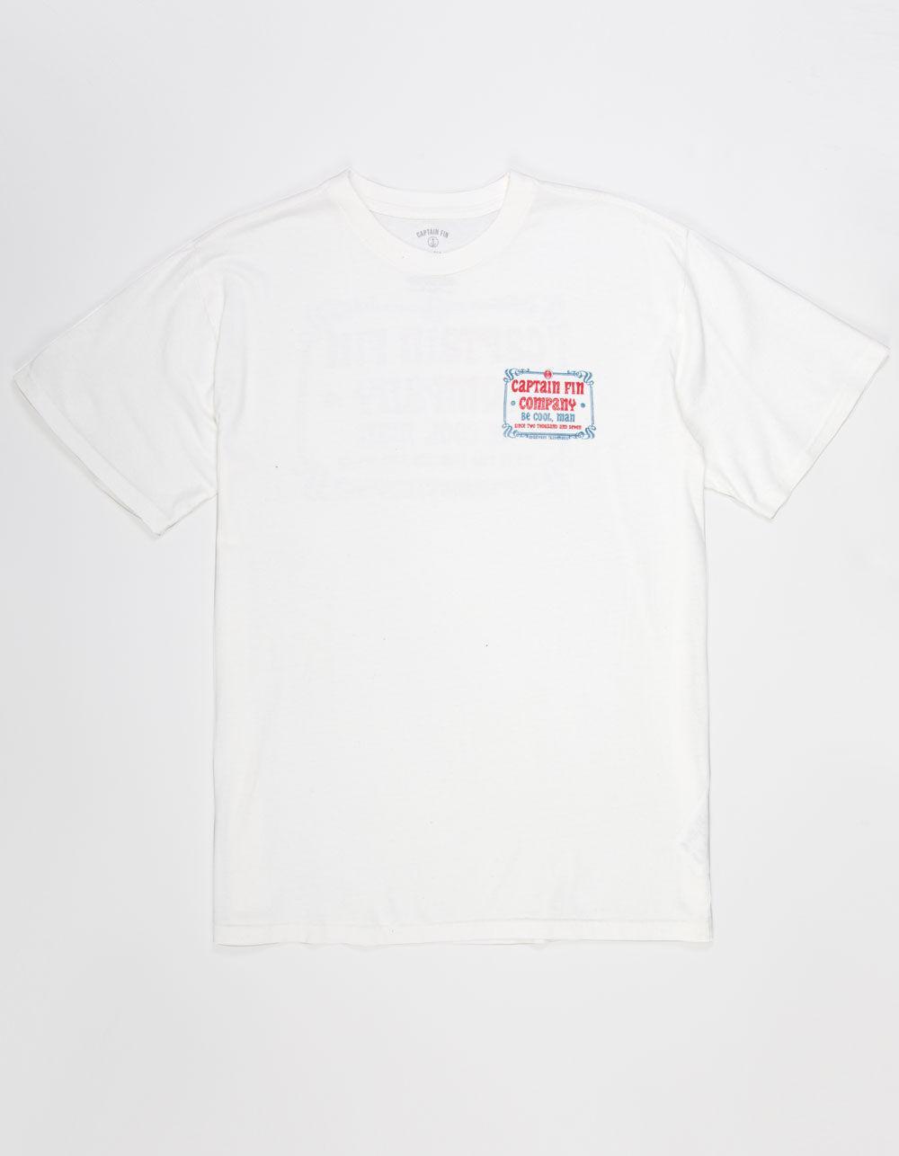 CAPTAIN FIN Drainpipes Logo Mens Tee - OFF WHITE Product Image