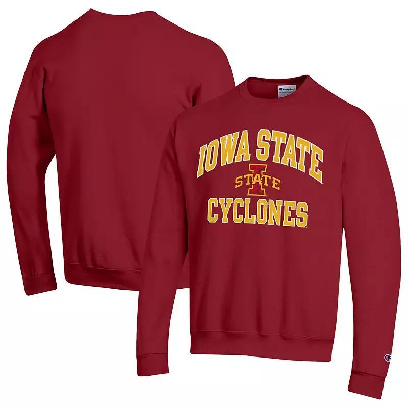 Men's Champion Cardinal Iowa State Cyclones High Motor Pullover Sweatshirt, Size: Large, Red Product Image