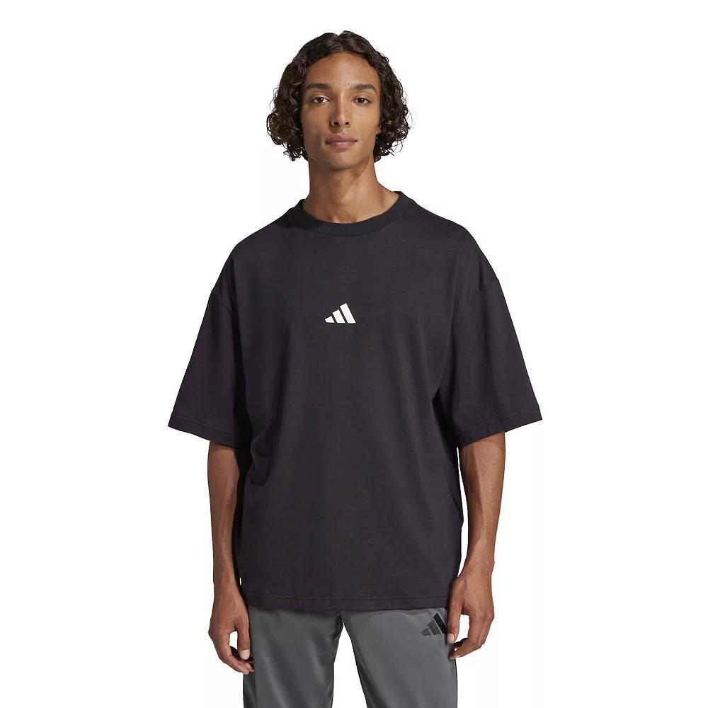 Men's adidas Future Icons Small Logo Sportswear T-Shirt, Size: XL, Black Product Image