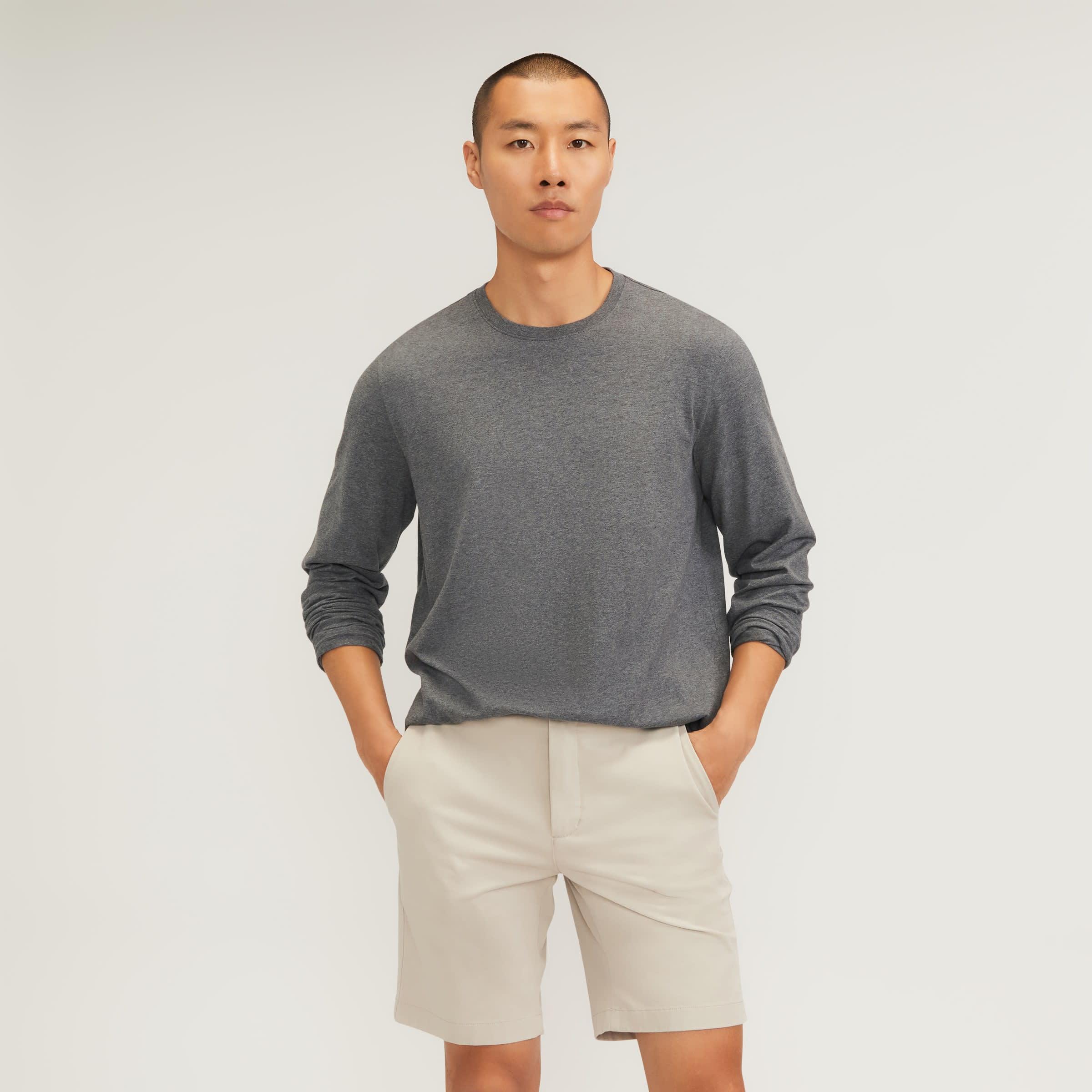 Mens Essential Organic Long-Sleeve T-Shirt by Everlane Product Image