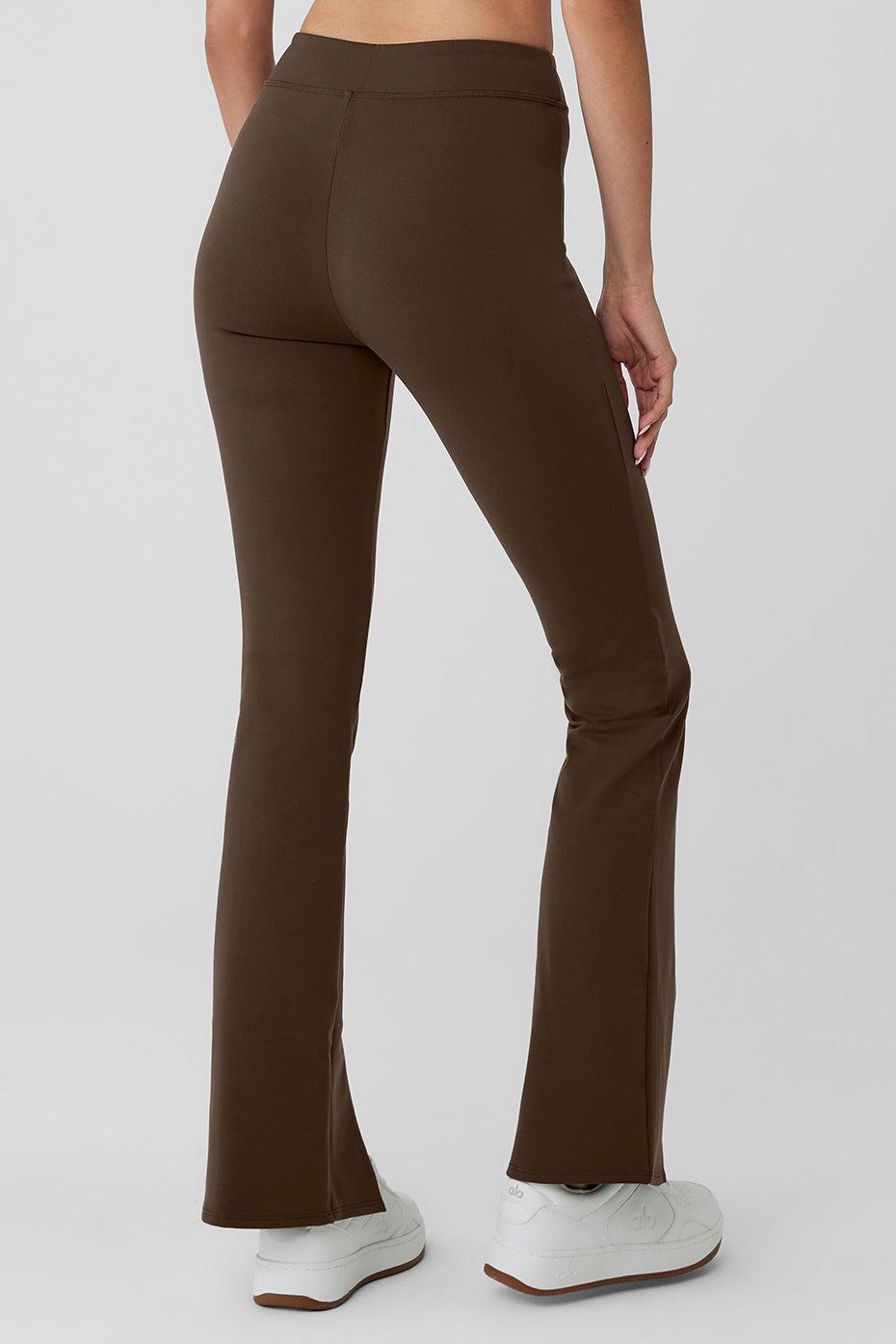 Airbrush High-Waist Flutter Legging - Espresso Product Image