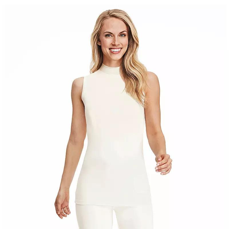 Womens Cuddl Duds Softwear with Stretch Sleeveless Mock Neck Tank Top Product Image