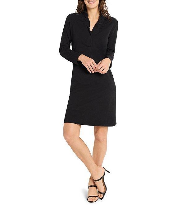 NIC + ZOE Ruffled Up V-Neck Long Sleeve Dress Product Image