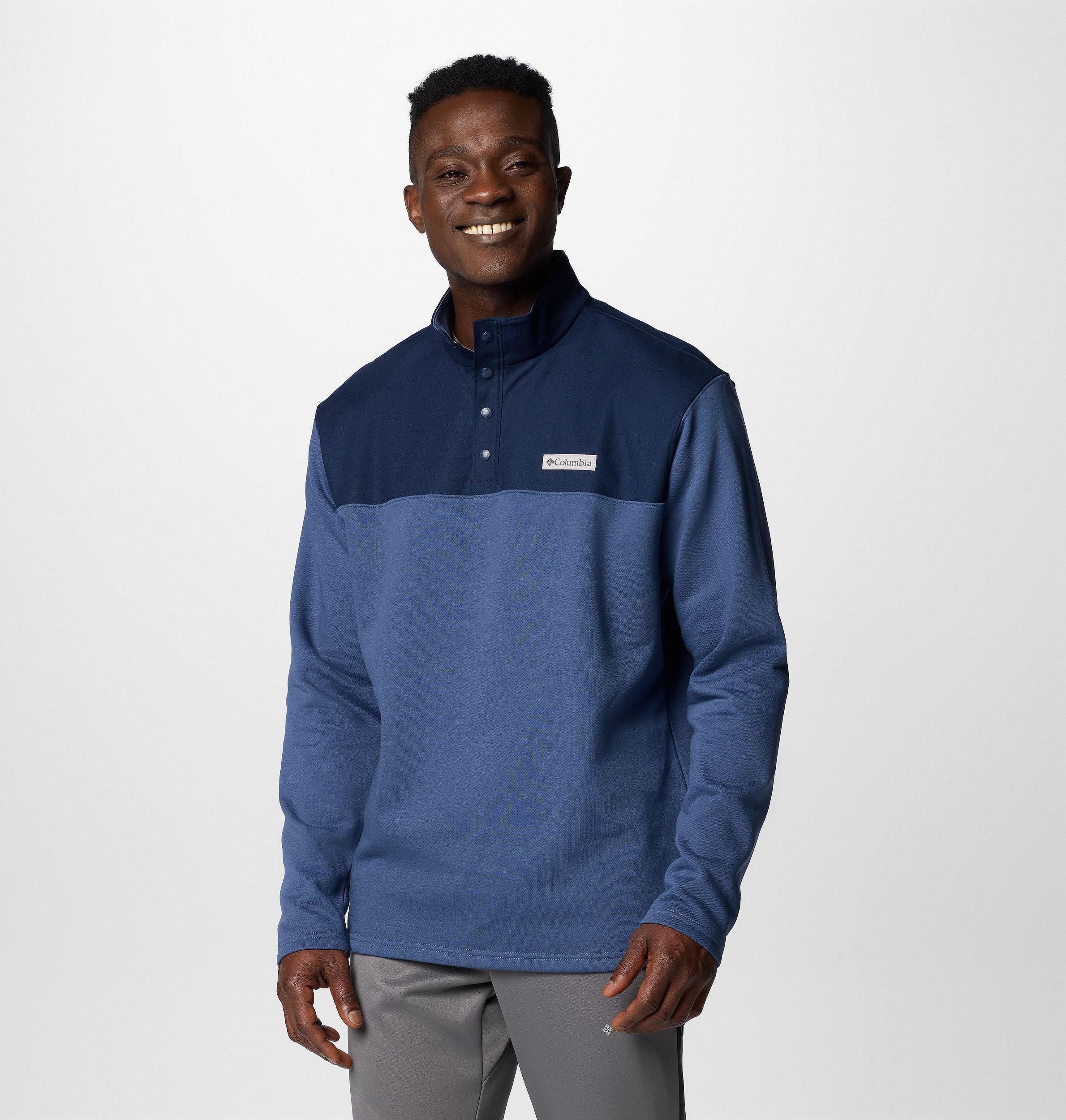 Columbia Mens Pitchstone Overlay Half Snap Pullover- Product Image