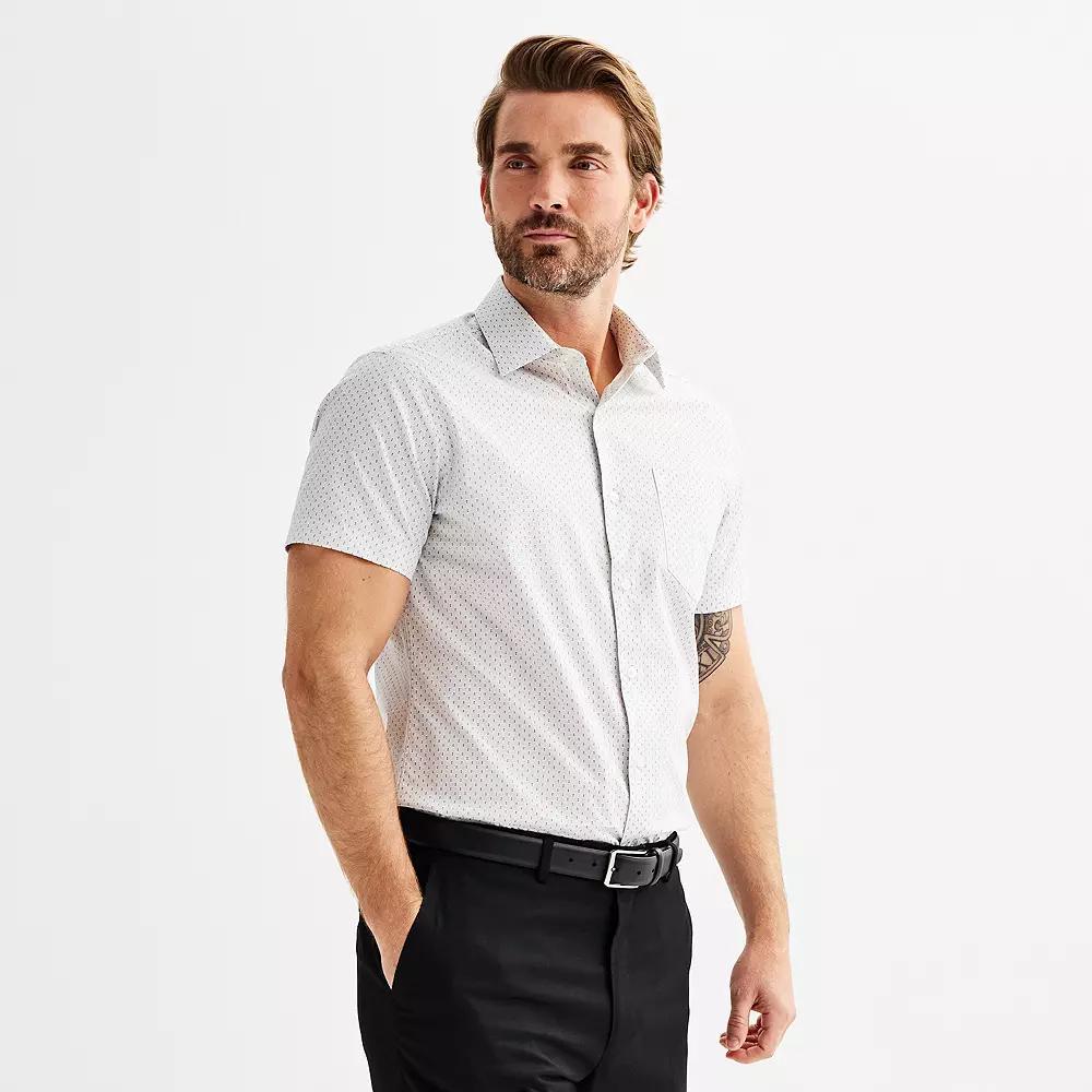 Mens Apt. 9 Premier Flex Slim-Fit Short Sleeve Dress Shirt Product Image