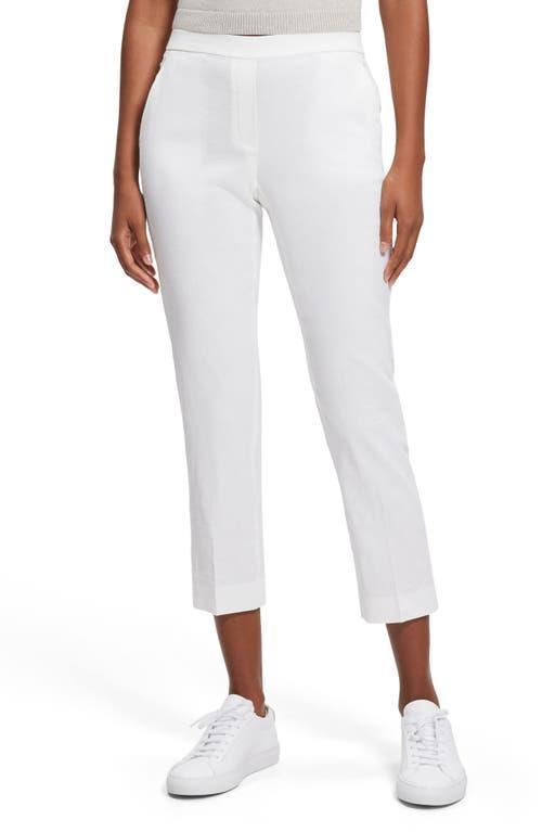 Treeca Good Linen Cropped Pull-On Ankle Pants Product Image