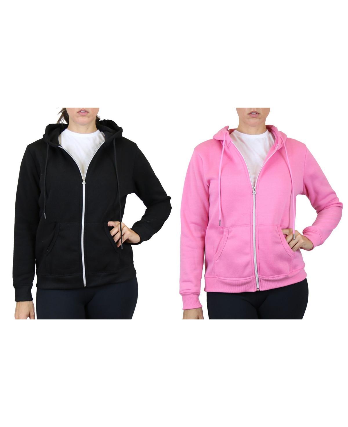 Galaxy By Harvic Womens Fleece Lined Zip Hoodie, Pack of 2 Product Image