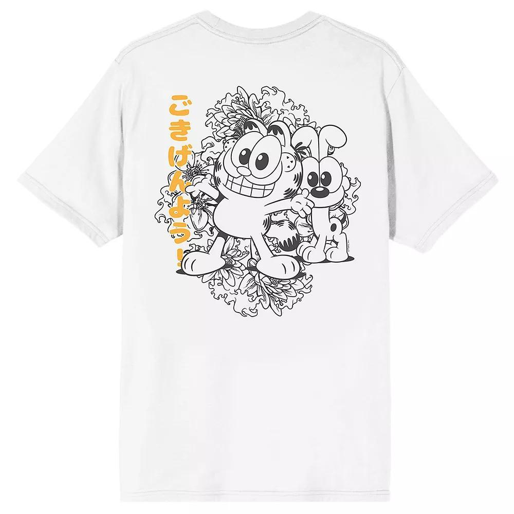 Men's Garfield Chibi Graphic Tee, Size: XXL, White Product Image