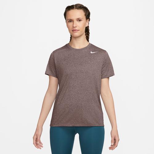 Women's Nike Dri-FIT Tee, Size: Large, Black White Product Image