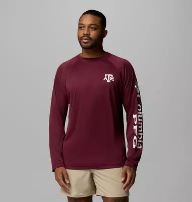 Columbia Mens Collegiate PFG Terminal Tackle Long Sleeve Shirt - Texas A&M- Product Image