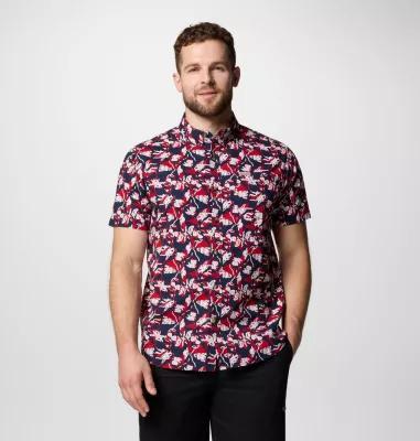 Columbia Men's Rapid Rivers Printed Short Sleeve Shirt Tall- Product Image