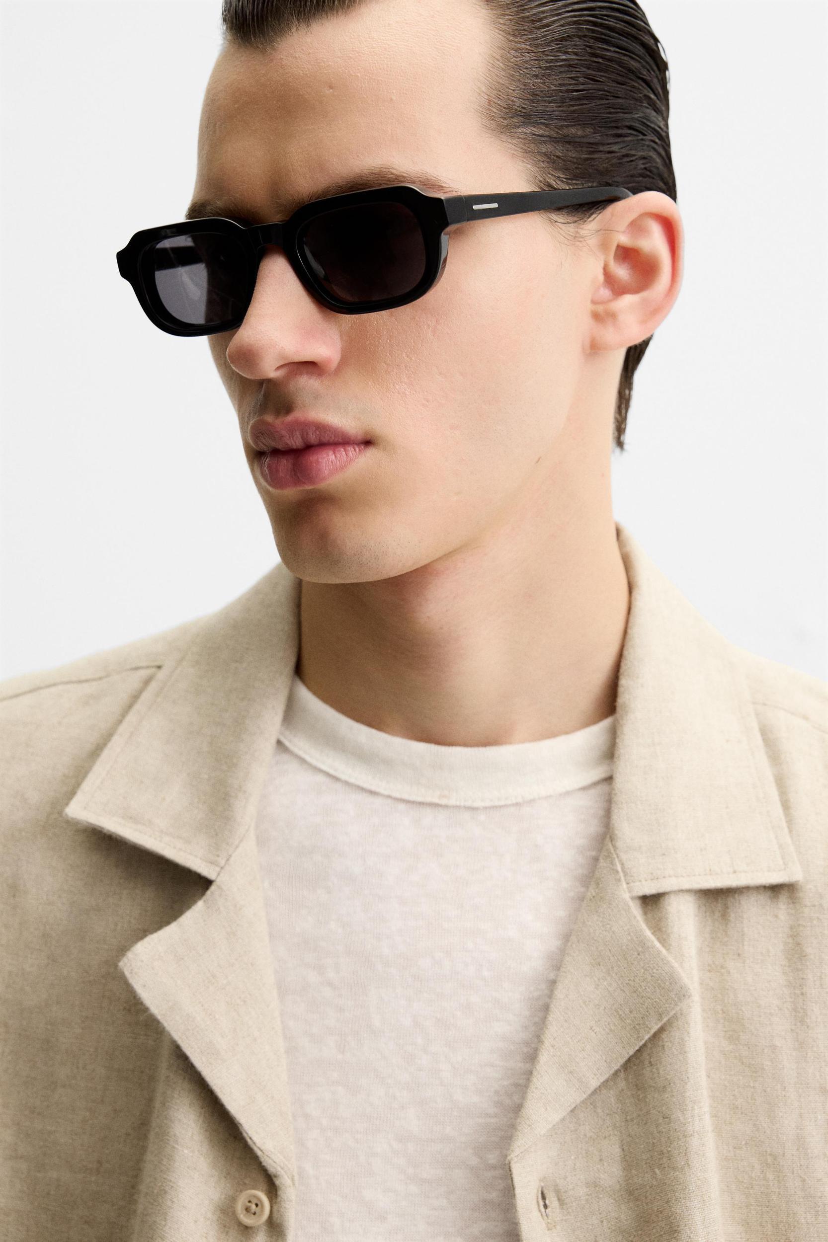 OVERSIZED LINEN-VISCOSE SHIRT Product Image