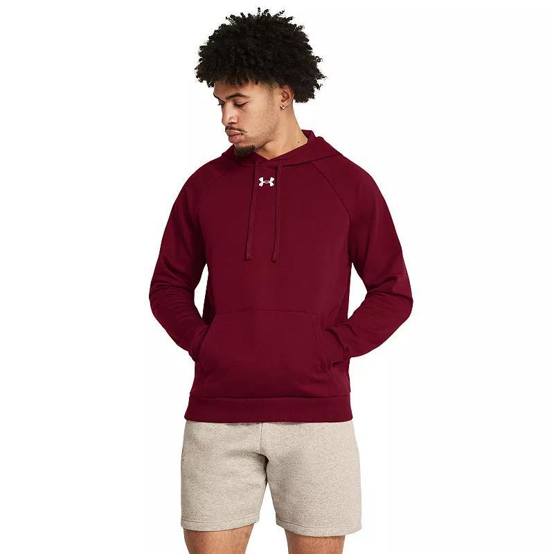 Men's Under Armour Solid Rival Fleece Hoodie, Size: XXL, 625 Red Product Image