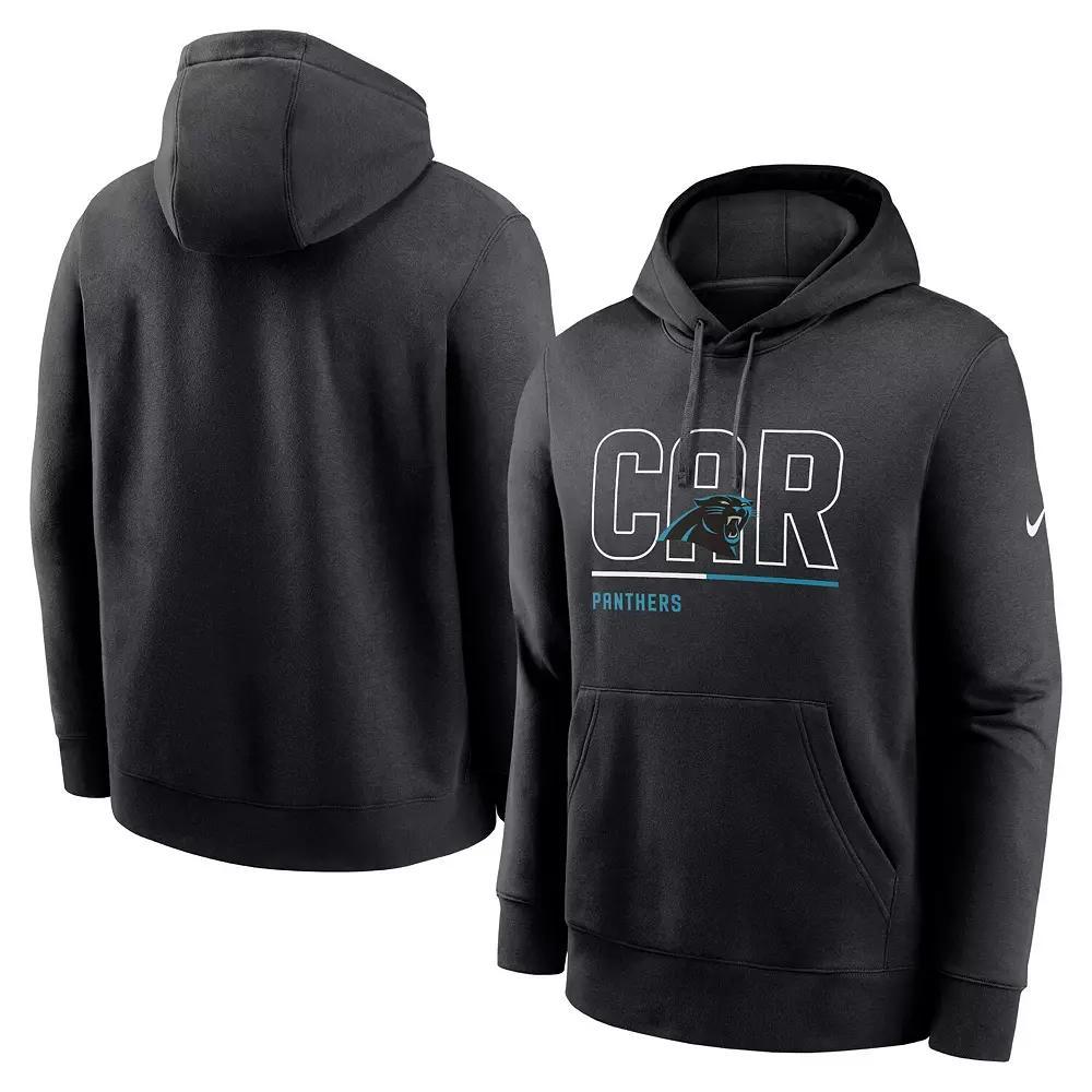Men's Nike Black Carolina Panthers City Code Club Fleece Pullover Hoodie,  Product Image