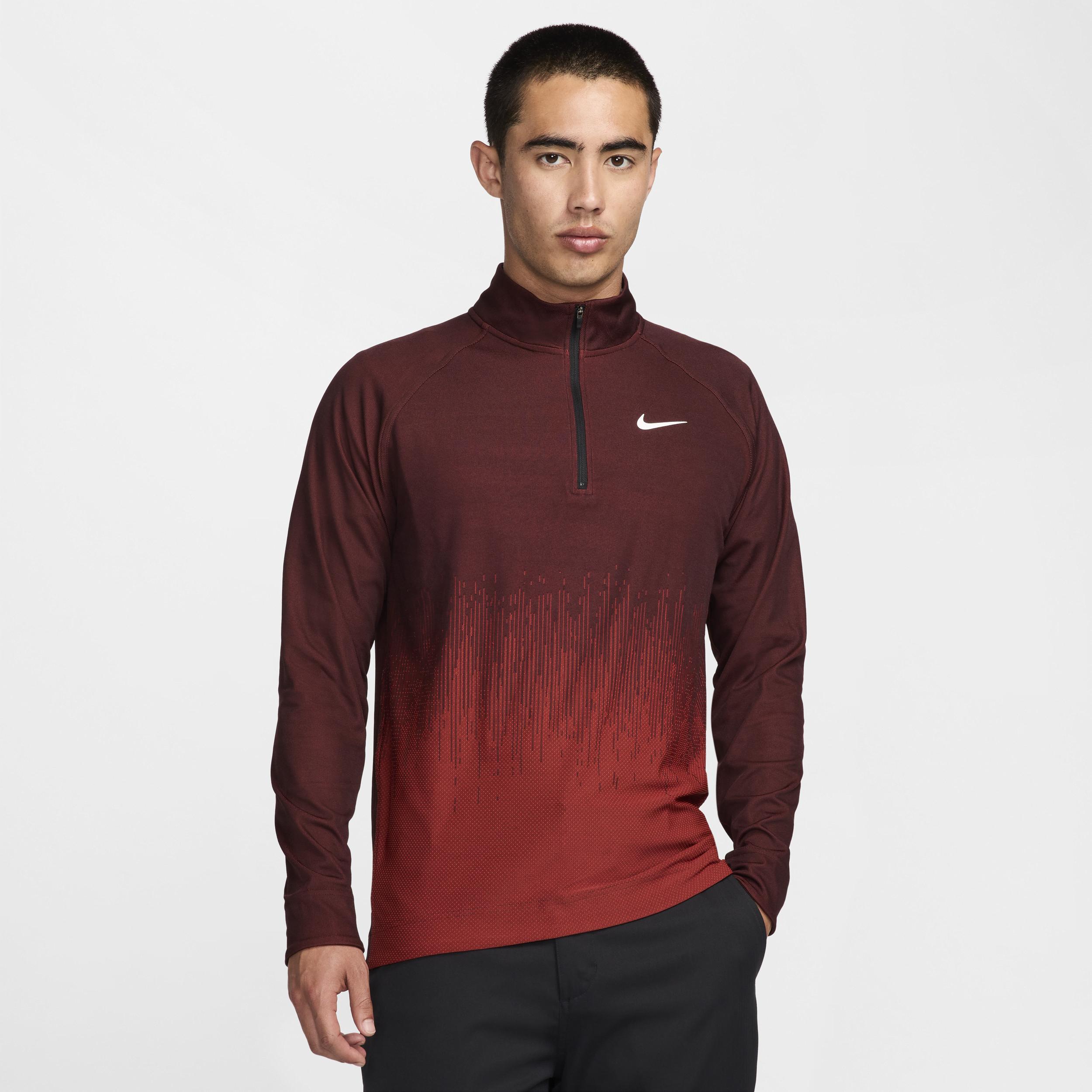 NIKE Men's Tour Dri-fit Adv 1/2-zip Golf Top In Red Product Image