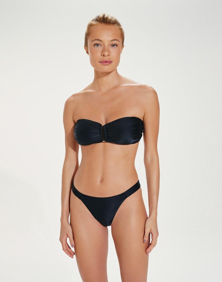 Square Bandeau Top - Black Product Image