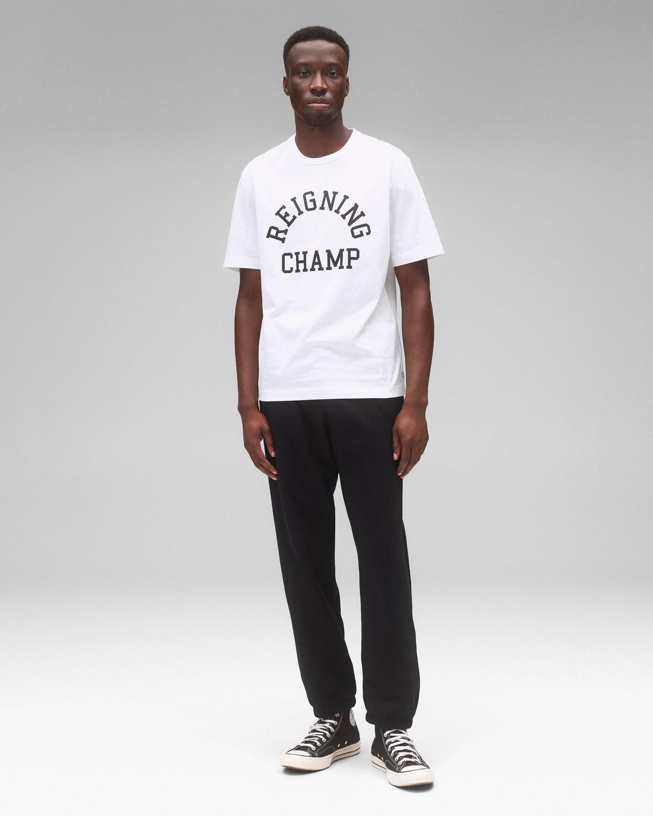 Reigning Champ Lightweight Jersey Arch Logo Standard T-Shirt Product Image