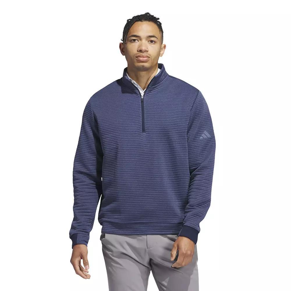 Men's adidas Ultimate365 Water-Resistant 1/4-Zip Pullover Jacket, Size: Medium, Blue Product Image