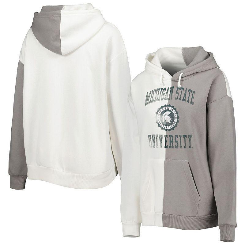 Womens Gameday Couture Gray Michigan State Spartans Split Pullover Hoodie Product Image