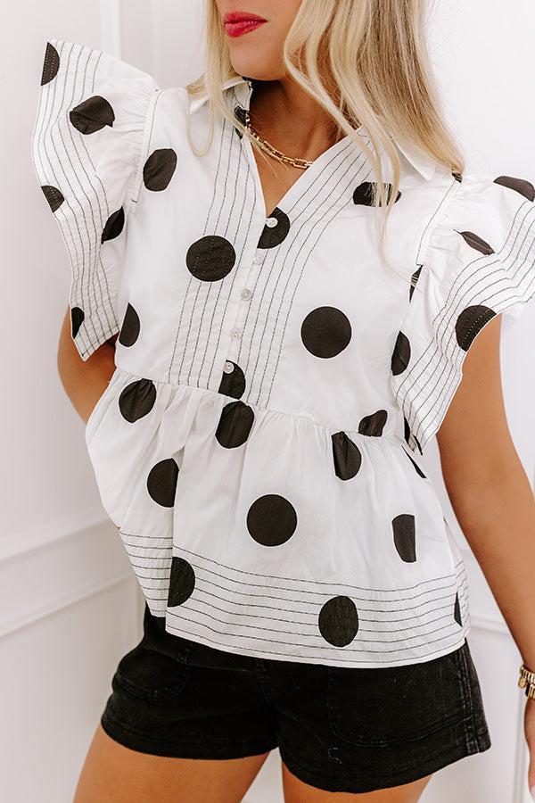Spot On Peplum Top Product Image