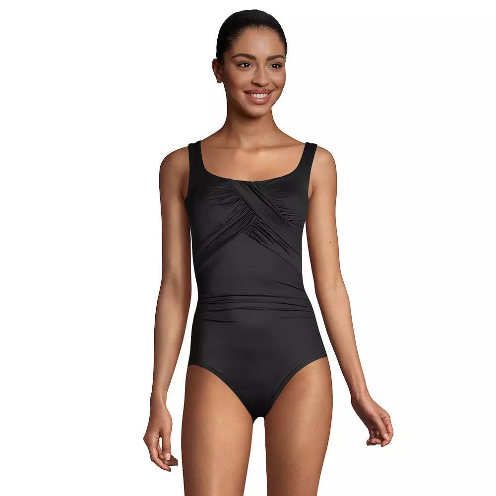 Women's Lands' End Carmela SlenderSuit D-Cup One-Piece Swimsuit,  Product Image