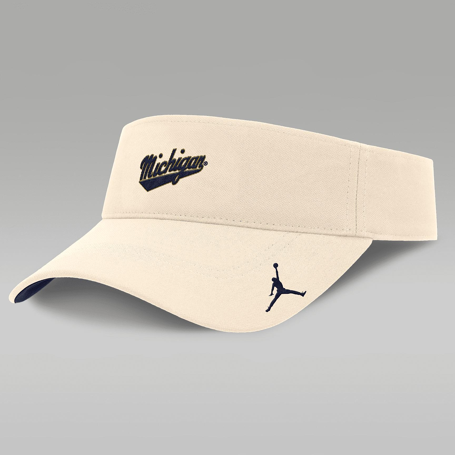 Mens Michigan Wolverines Primetime Ace Jordan Brand Dri-FIT College Adjustable Visor | JC050C38MWN-J5D Product Image