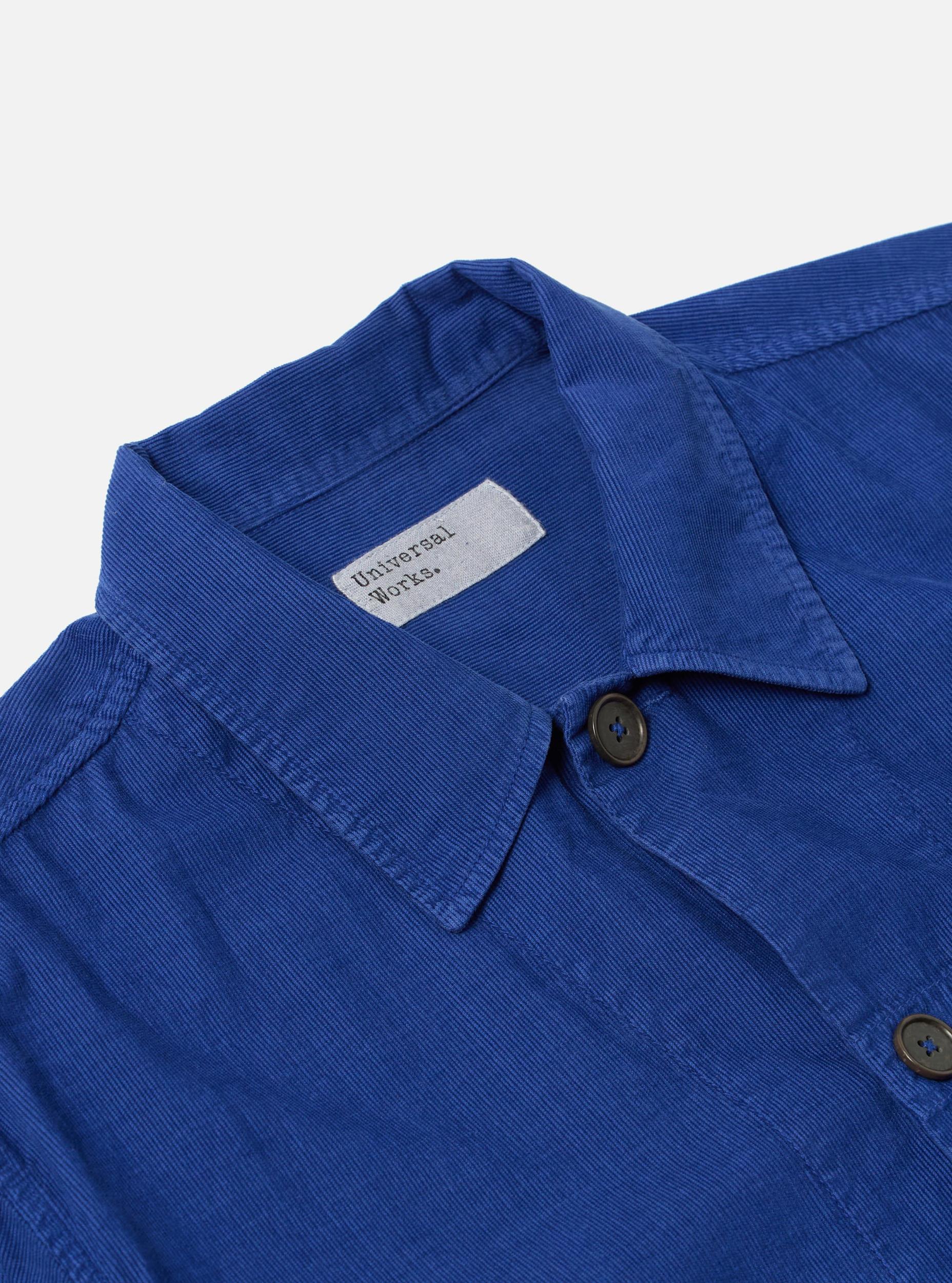 Universal Works Tech Overshirt in Work Blue Summer Cord Product Image