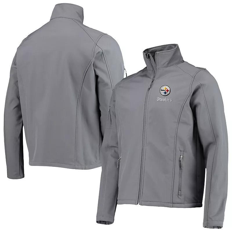 Men's Dunbrooke Charcoal Pittsburgh Steelers Sonoma Softshell Full-Zip Jacket, Size: Large Product Image