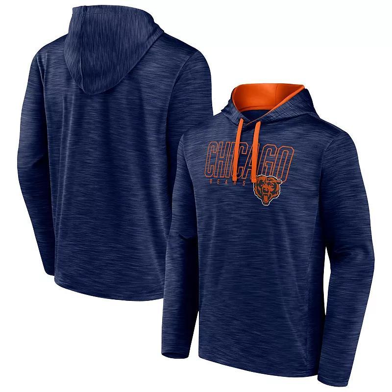 Mens Fanatics Branded Heather Chicago Bears Hook and Ladder Pullover Hoodie Blue Product Image