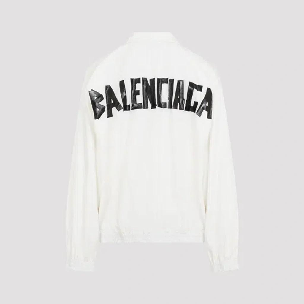 BALENCIAGA Medium Fit Tracksuit White Cotton Jacket Product Image