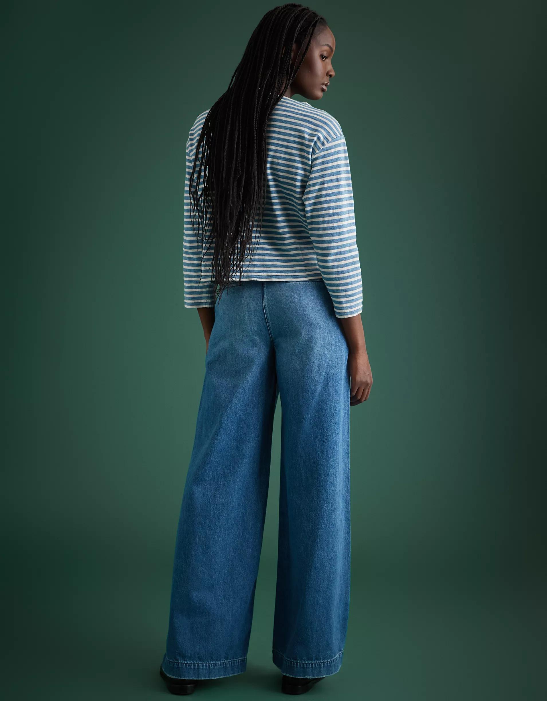 AE77 Premium Wide Trouser Jean Product Image