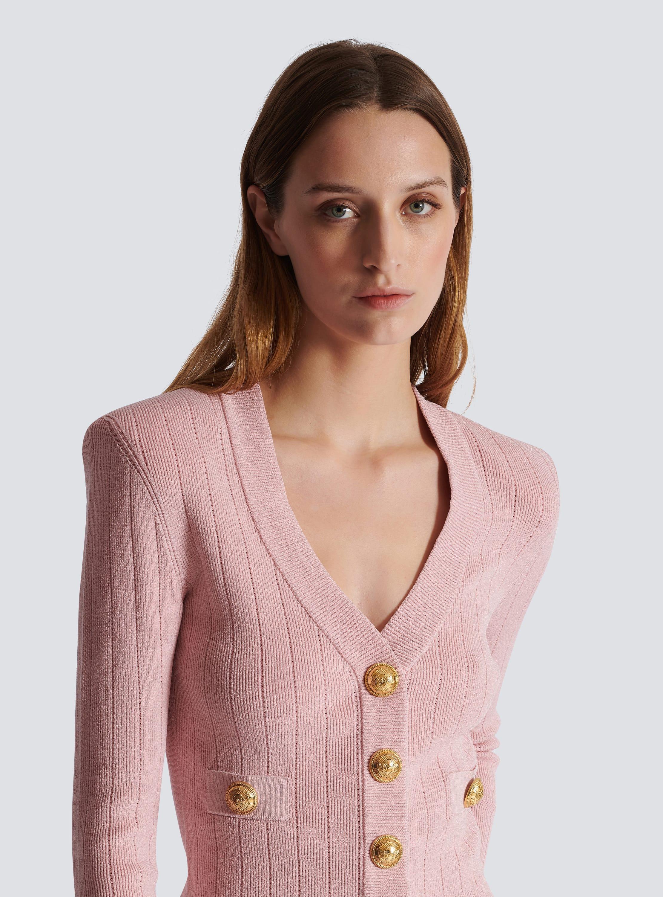 Cropped knit cardigan Product Image