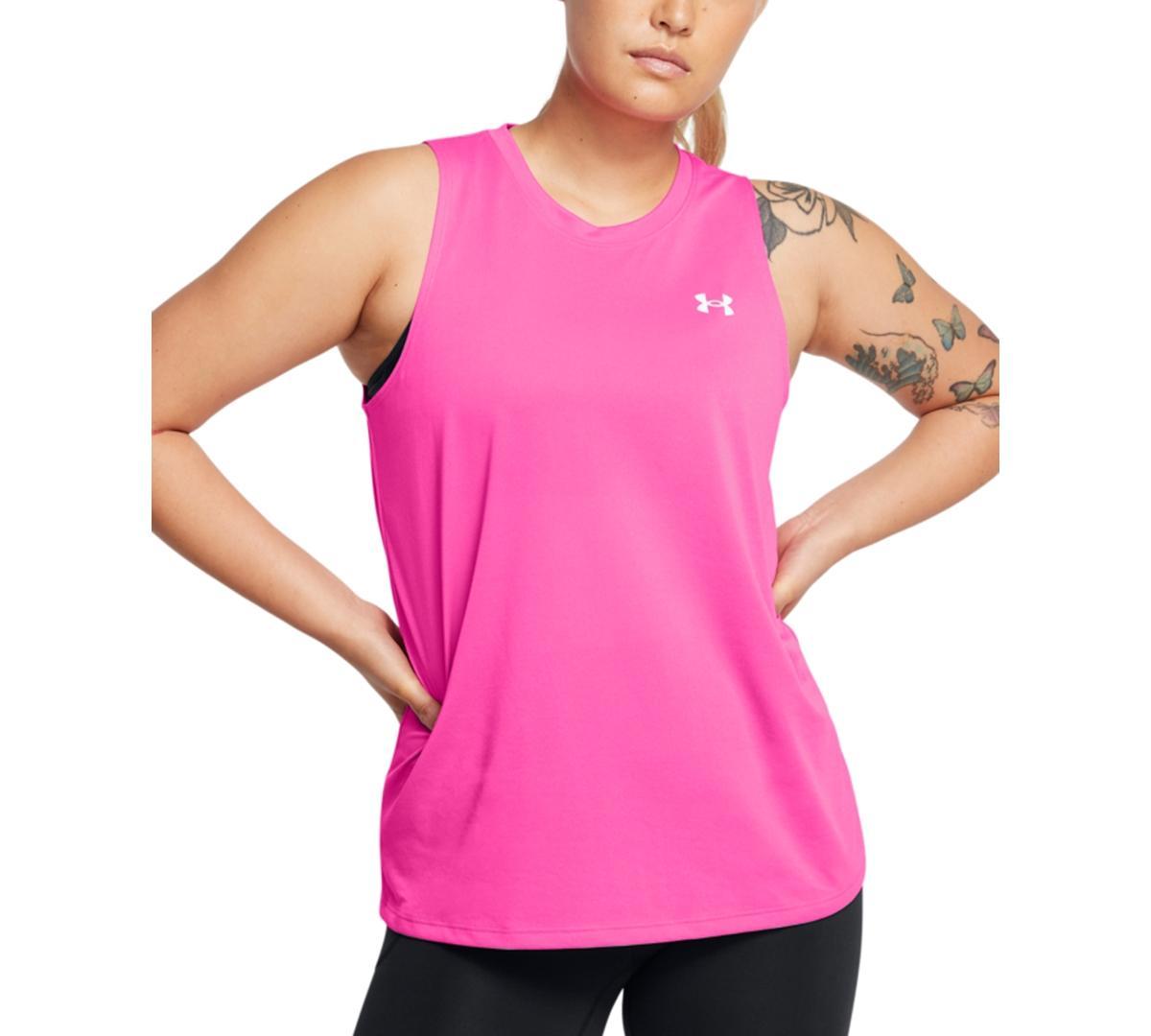 Under Armour Womens Ua Tech Crewneck Tank Top - White Product Image