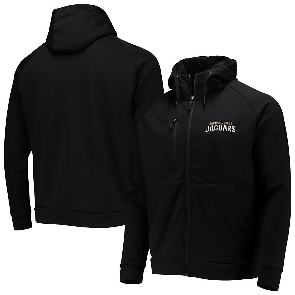 Men's Dunbrooke Black Jacksonville Jaguars Shag Tri-Blend Full-Zip Raglan Hoodie, Size: 2XL Product Image