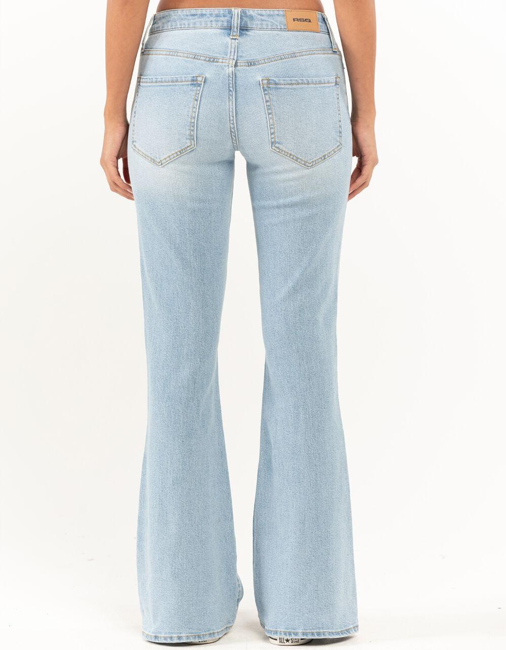 RSQ Womens Low Rise Flare Jeans - LIGHT WASH Product Image