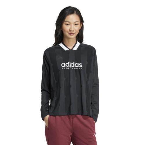 adidas Womens adidas Tiro Q4 JQ Long Sleeve Top - Womens Black Product Image