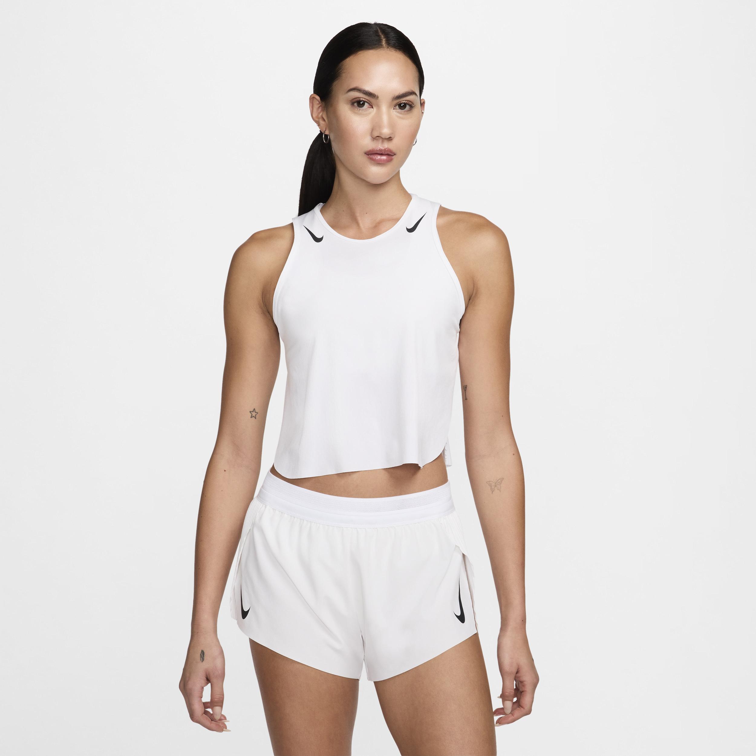 Nike Women's AeroSwift Dri-FIT ADV Cropped Running Tank Top Product Image