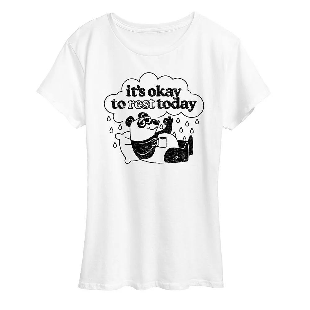 Women's It's Okay To Rest Today Graphic Tee, Girl's,  Product Image