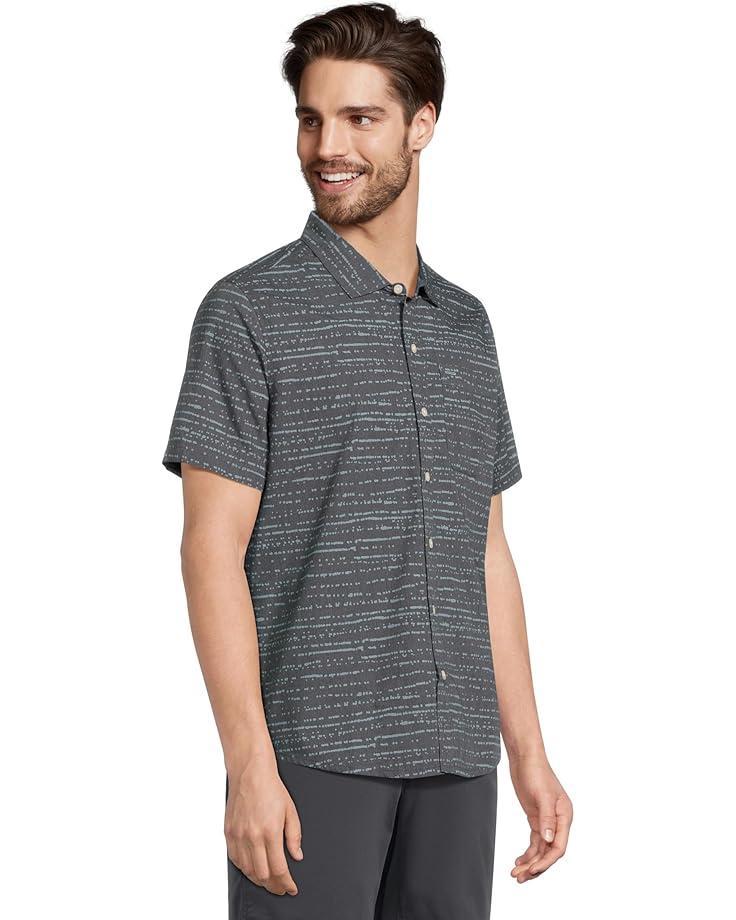 Comfort Stretch Performance Shirt, Short Sleeve, Slightly Fitted, Plaid Product Image