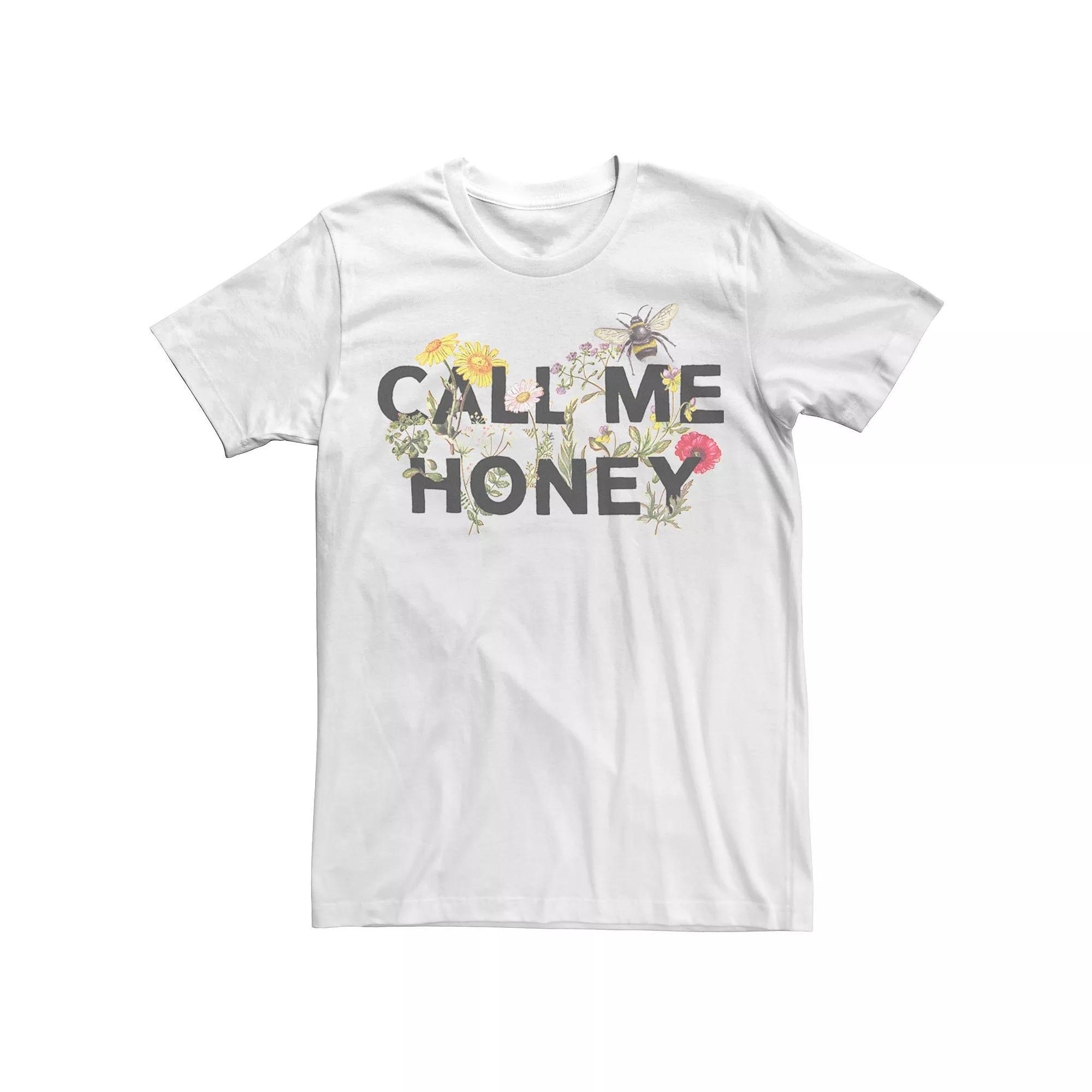 Men's Call Me Honey Floral Bees Tee,  Product Image