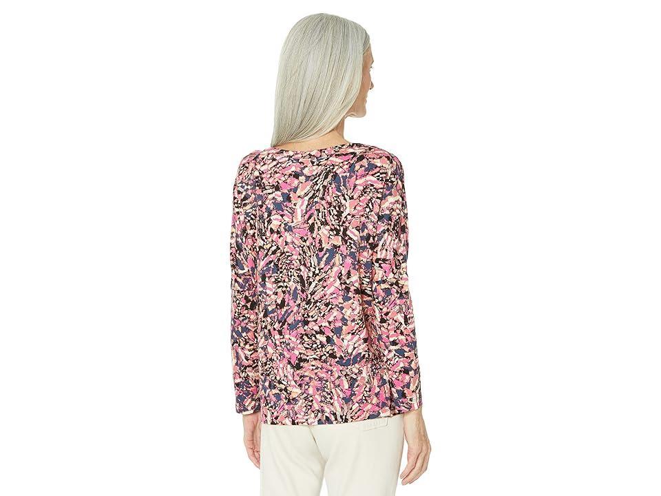 NIC+ZOE Kaleidoscope Top Multi) Women's Clothing Product Image