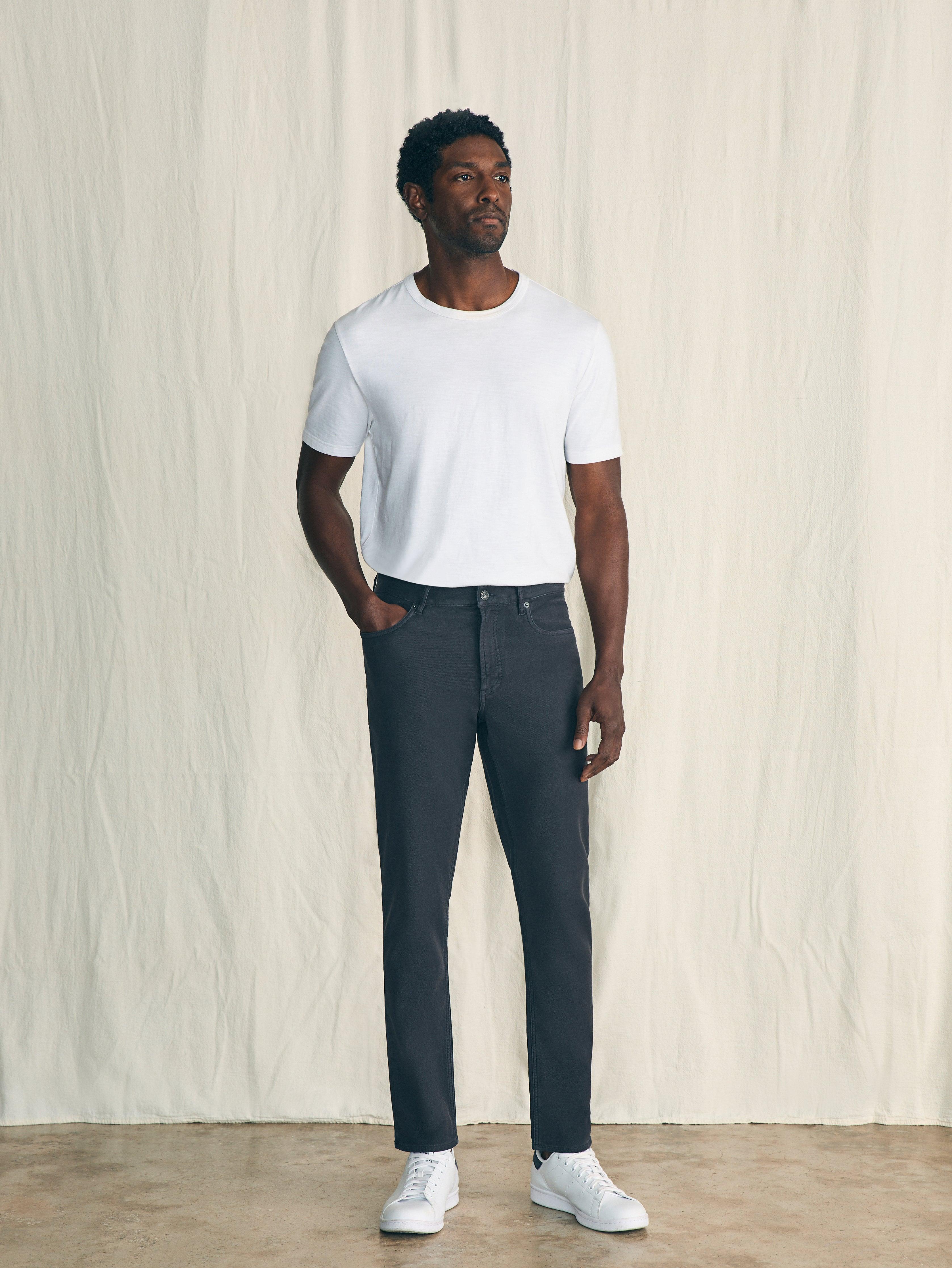 Stretch Terry 5-Pocket Pant (32" Inseam) - Onyx Black Male Product Image