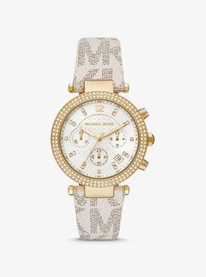 Oversized Parker Pavé Gold-Tone and Logo Watch Product Image