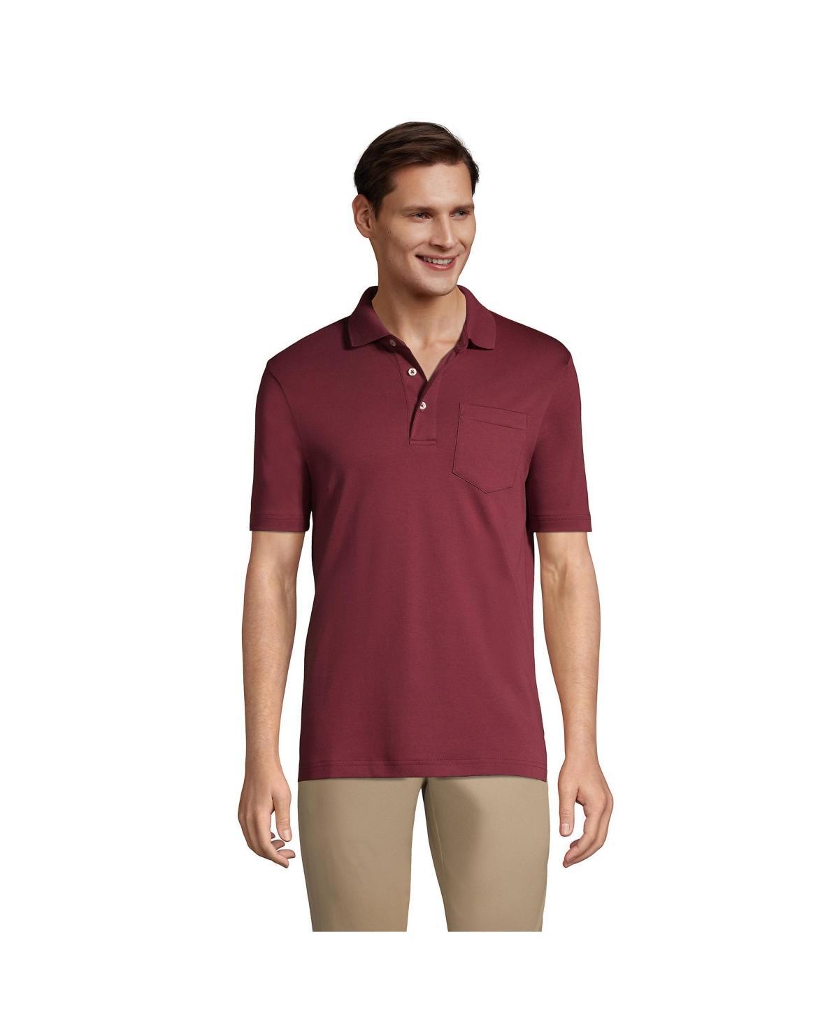 Mens Lands End Super Soft Supima Pocket Polo Product Image