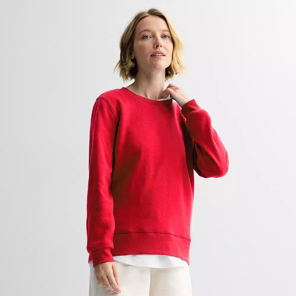 Women's Tek Gear® Ultrasoft Fleece Crewneck Sweatshirt,  Product Image