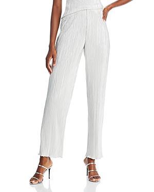 Womens Rowan Pliss Straight-Leg Pants Product Image