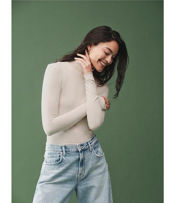 Splendid Bamboo Turtleneck Long Sleeve Tee Product Image