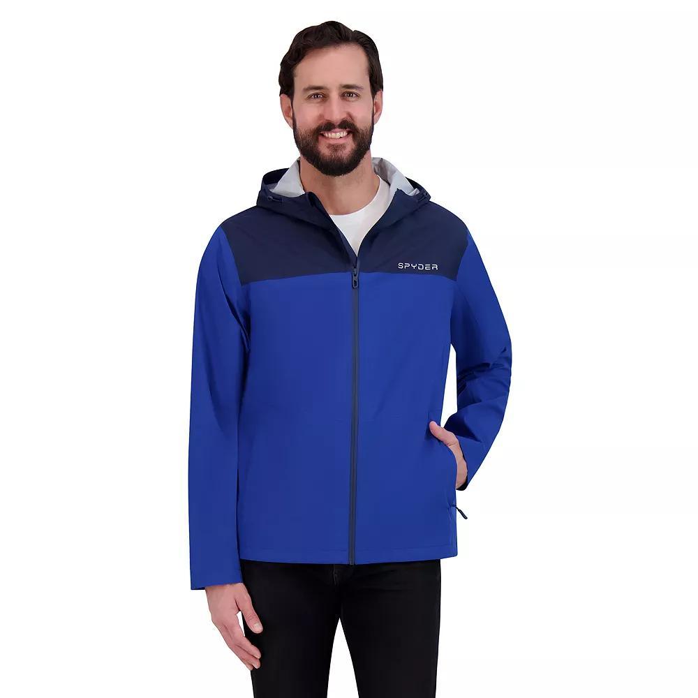 Men's Spyder Rain Jacket, Size: XL, Blue Product Image